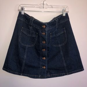 Plus Size MADEWELL Denim A-Line Mini Skirt